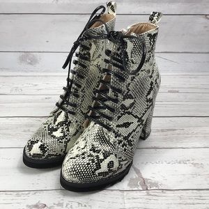 Snake Print Boots